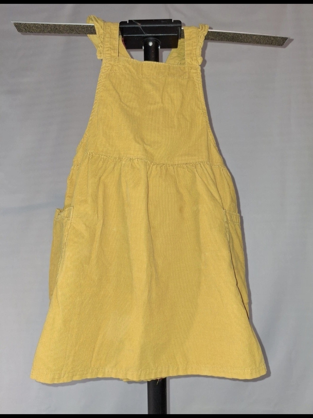Cat & Jack Yellow Corduroy Pinafore Dress